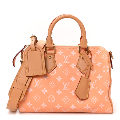 Louis Vuitton Calfskin Monogram Speedy P9 Bandouliere 25 Summer Peach 1 of 11