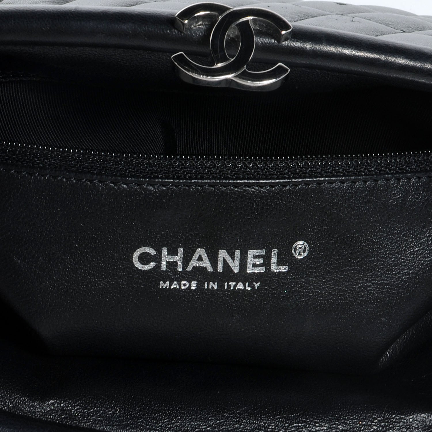 Chanel Lambskin Quilted Timeless Clutch Black 7 of 8