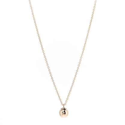 Tiffany 18K Yellow Gold 8mm HardWear Ball Pendant Necklace 1 of 6