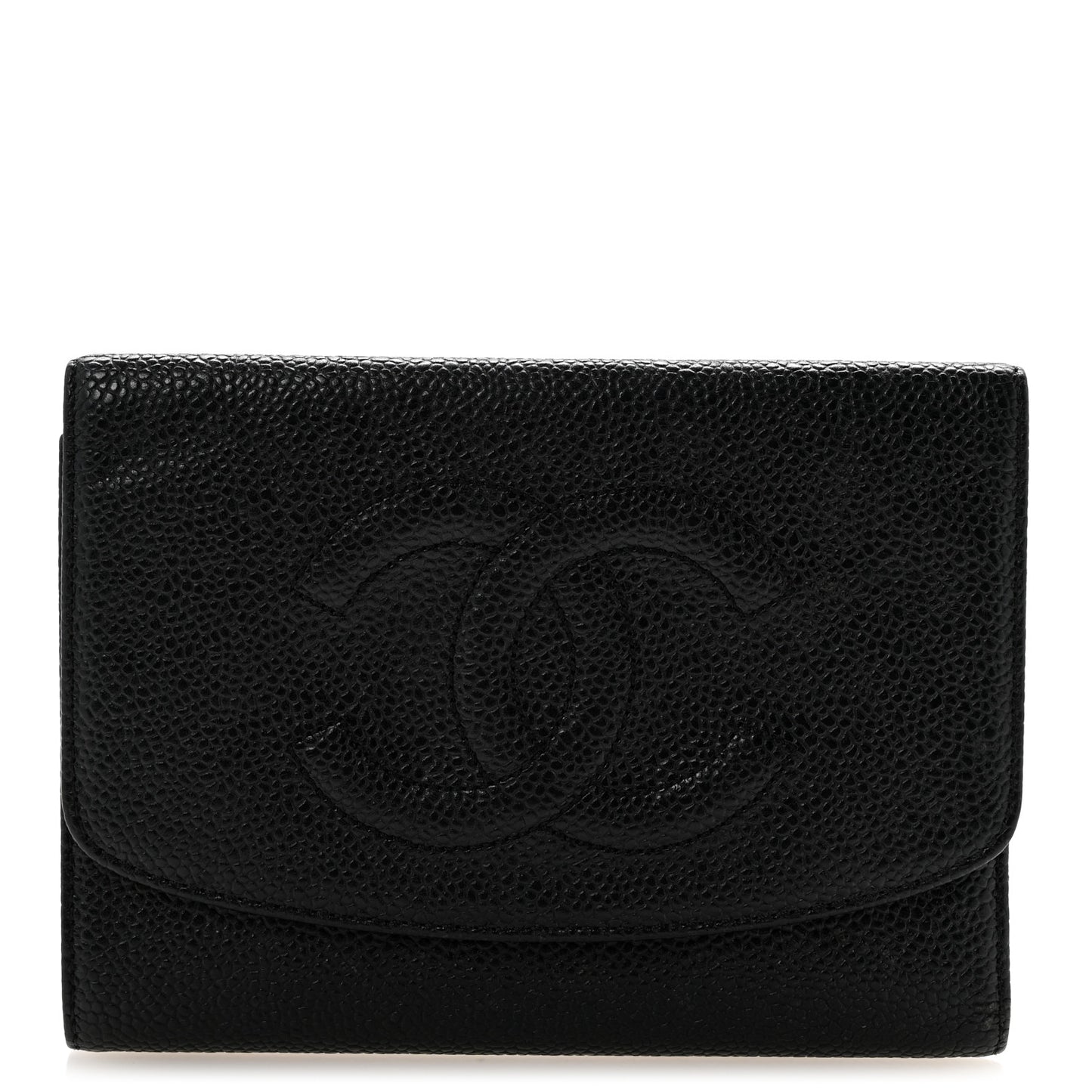 Caviar Timeless CC Compact Wallet Black
