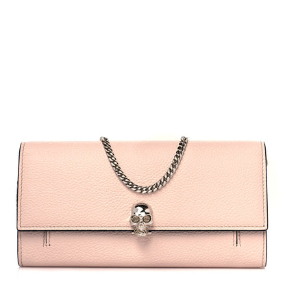 Alexander McQueen Pebbled Calfskin Skull Wallet on Chain Teint 1 of 9