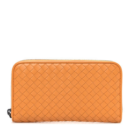 Bottega Veneta Nappa Intrecciato Zip Around Wallet Topaz 1 of 8