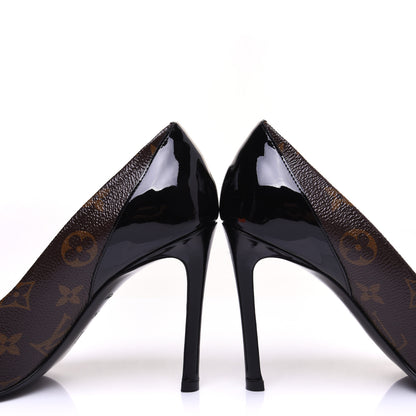 Louis Vuitton Monogram Cherie Pumps 36.5 Black 10 of 13