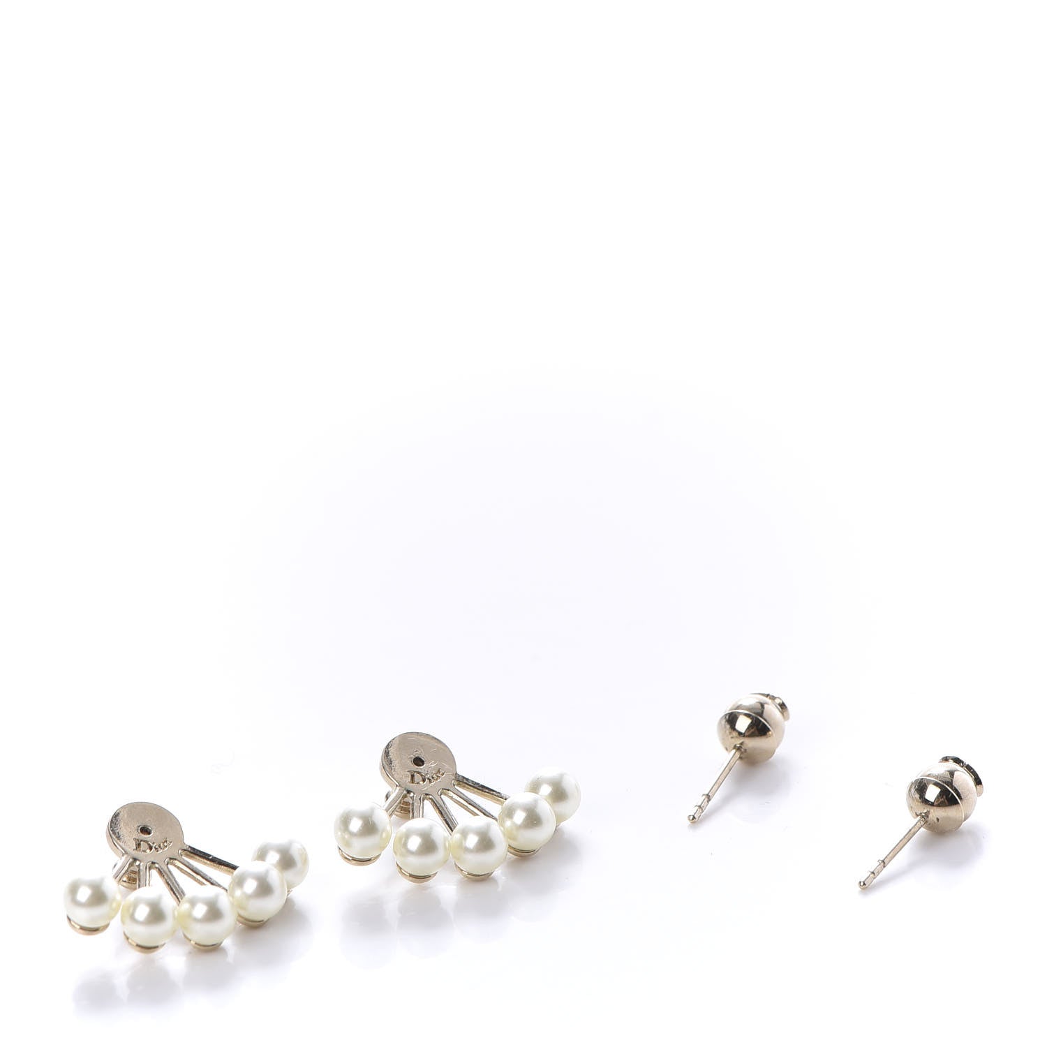 Christian Dior Pearl La Peite Tribale Earrings 3 of 5