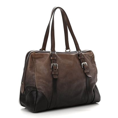 Prada Glace Calf Shoulder Bag Ardesia Fumo 2 of 15