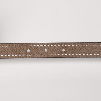 Hermes Epsom Swift 13mm Romance Belt 85 Etoupe Black 4 of 7