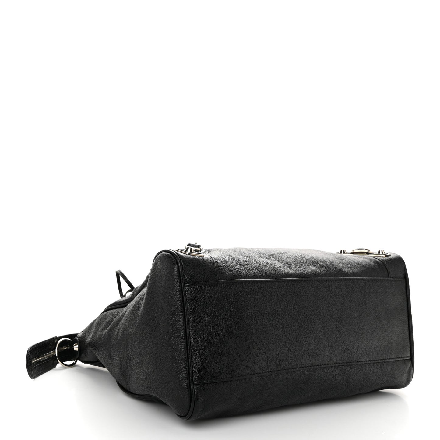 Chevre Silver Metallic Edge Hardware Velo Black