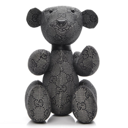 Gucci Monogram Stuffed Teddy Bear Black 1 of 6