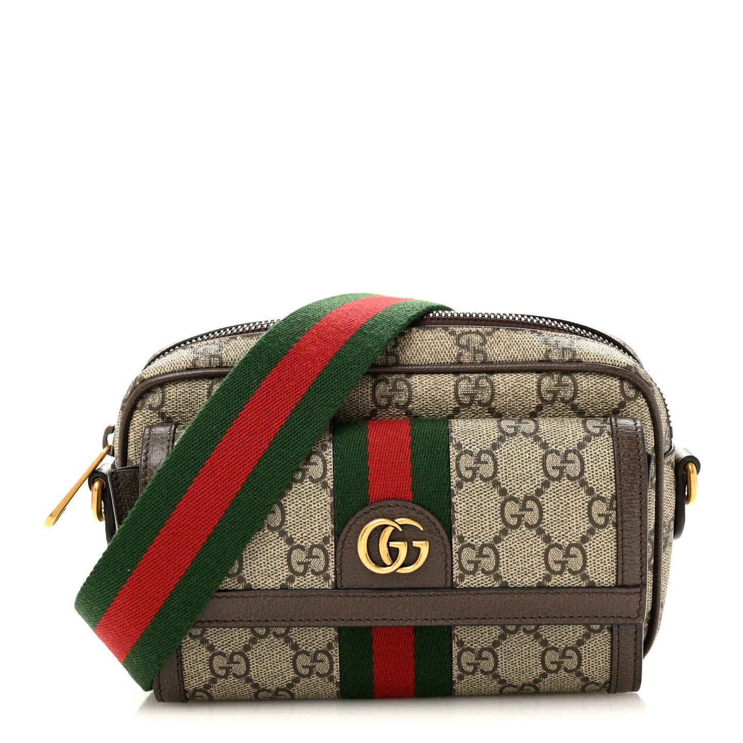 GG Supreme Monogram Web Mini Ophidia Bag Beige Ebony