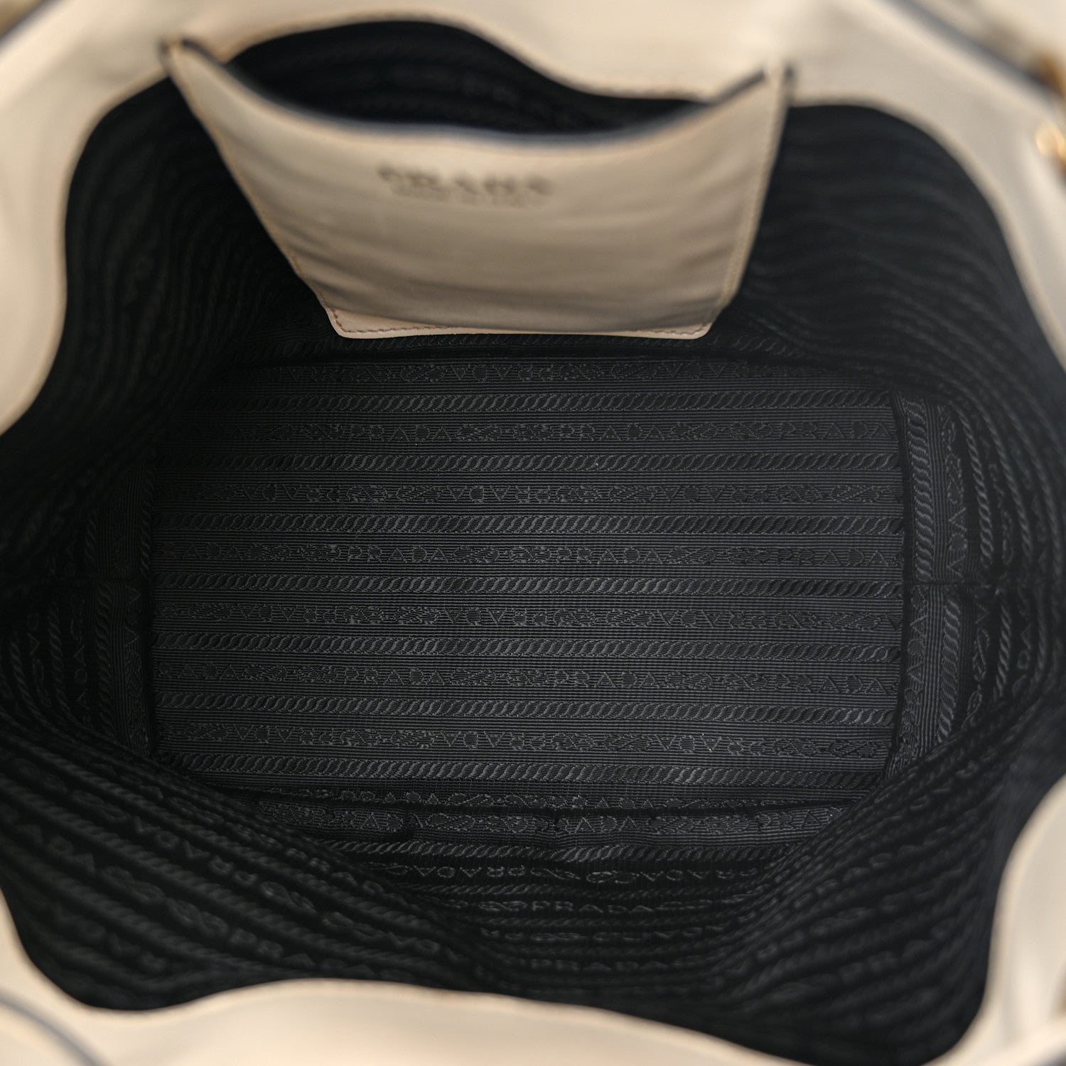 Prada Saffiano Bucket Bag White 5 of 16