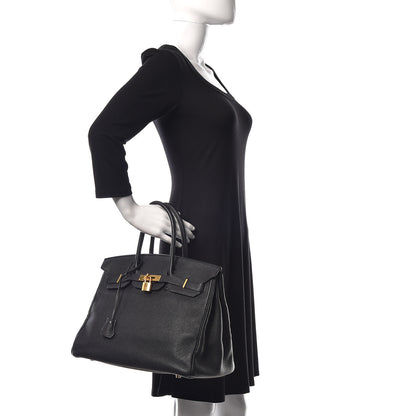 Hermes Togo Birkin 35 Black 2 of 12