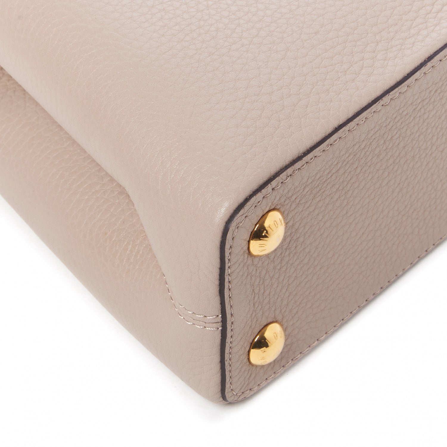 Louis Vuitton Taurillon Capucines BB Galet 6 of 9