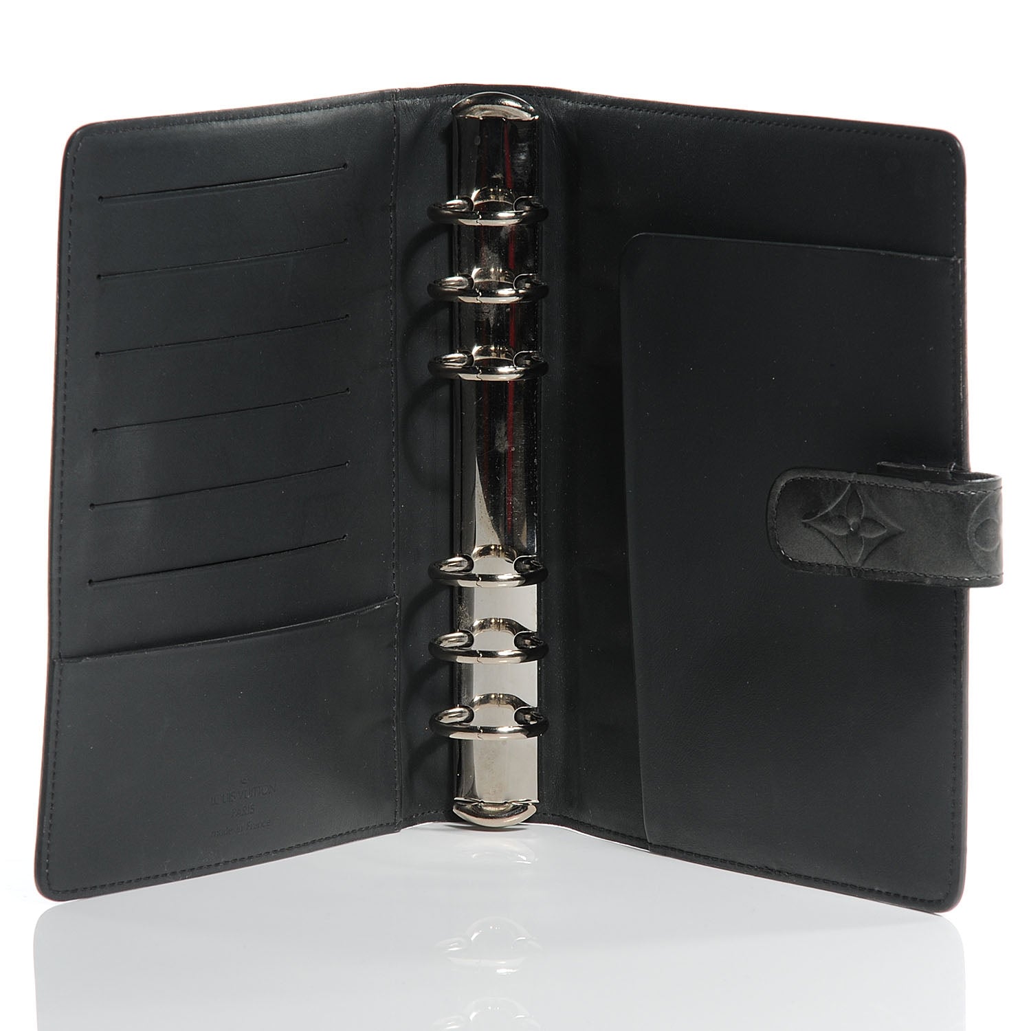 Louis Vuitton Mat Monogram Medium Ring Agenda Black 5 of 7
