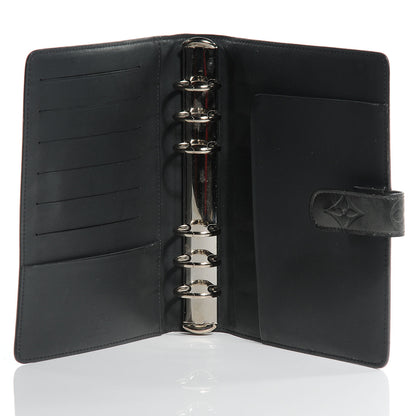 Louis Vuitton Mat Monogram Medium Ring Agenda Black 5 of 7