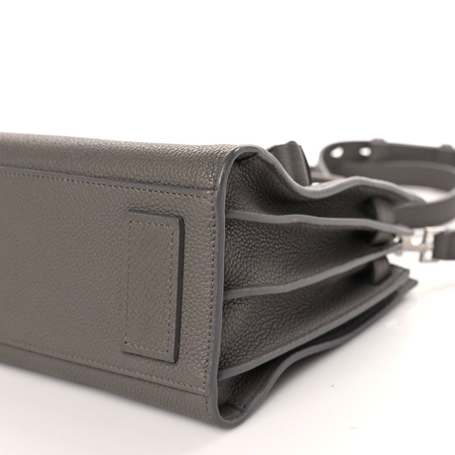 Grained Calfskin Baby Supple Sac De Jour Fog