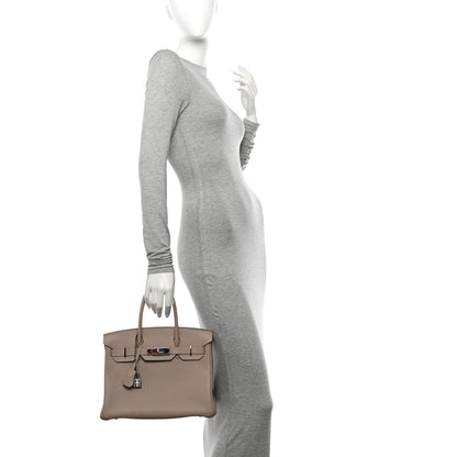 Hermes Togo Birkin 30 Gris Tourterelle 2 of 14