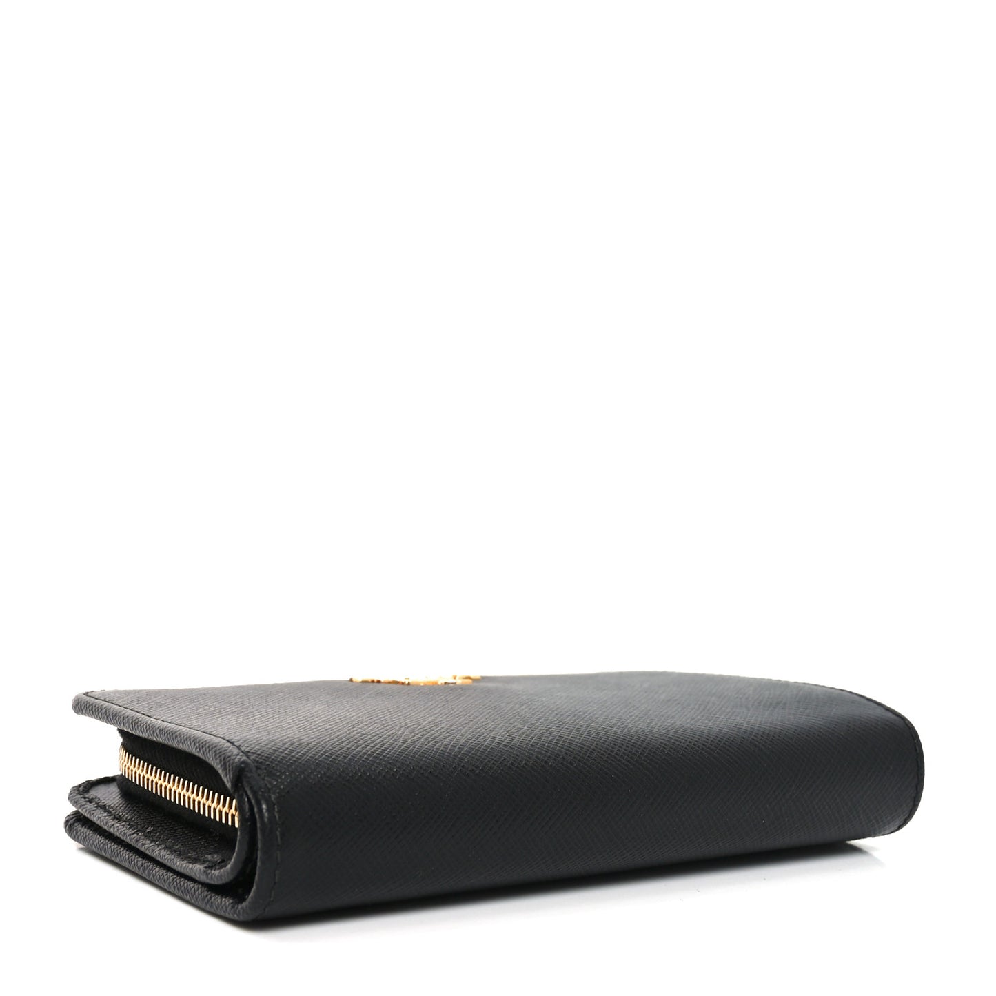 Saffiano Metal Compact Wallet Black
