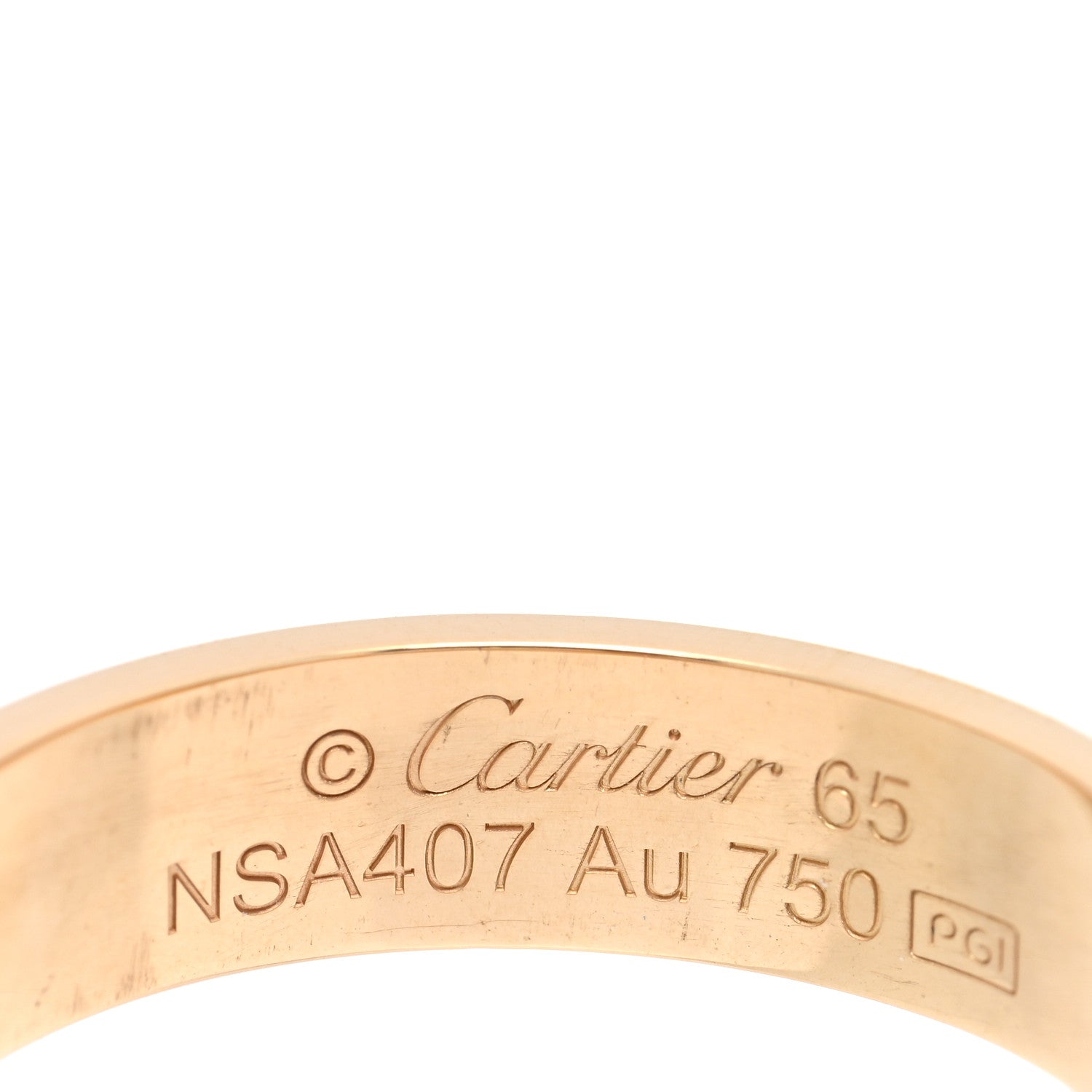 Cartier 18K Yellow Gold 5.5mm LOVE Ring 61 9.5 4 of 5