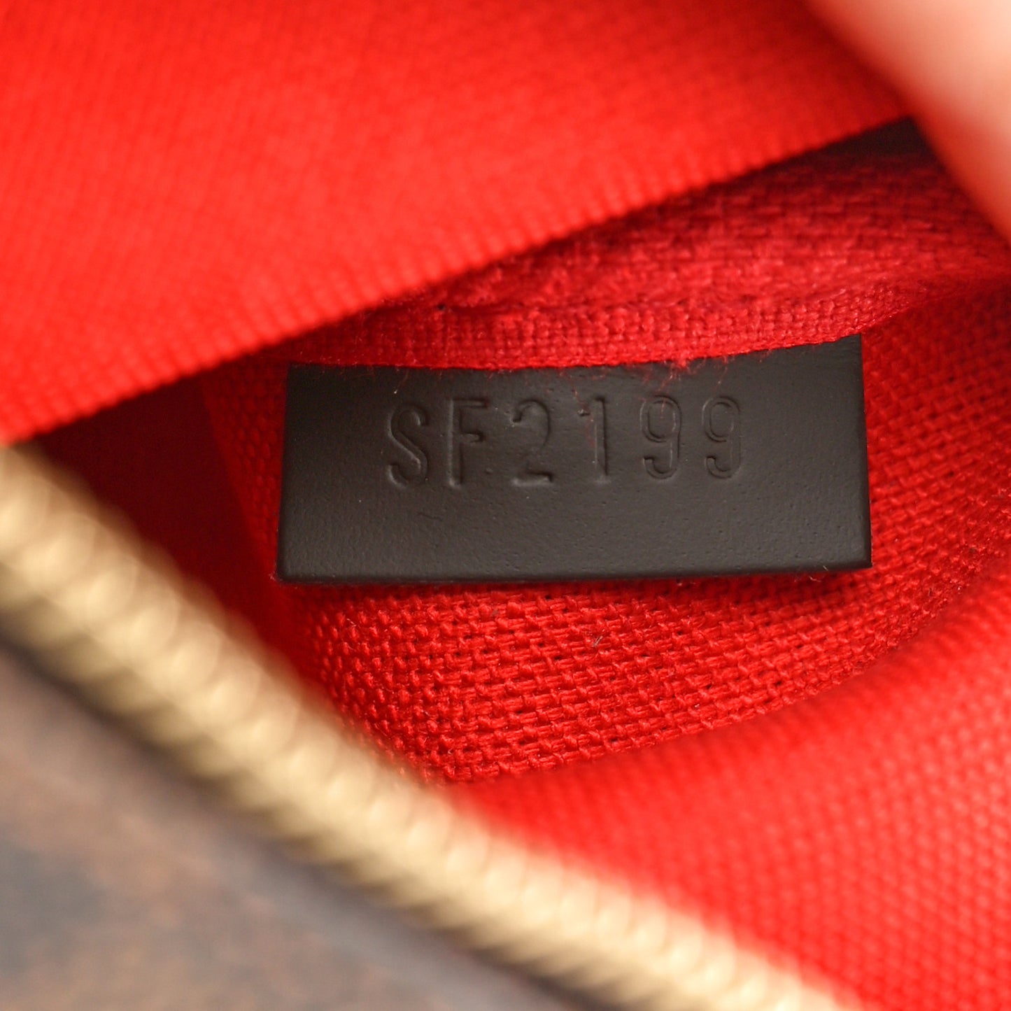 Damier Ebene 2019 Christmas Animation Mini Pochette Accessories Red
