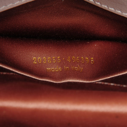 Saint Laurent Textured Patent Large Belle De Jour Clutch Dragee 6 of 7