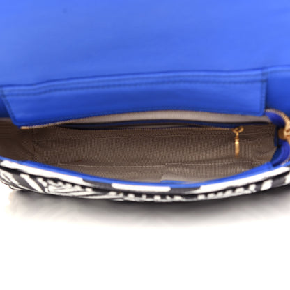 MCM Striped Visetos Funky Zebra Stud Keana Boston Black Blue 5 of 10