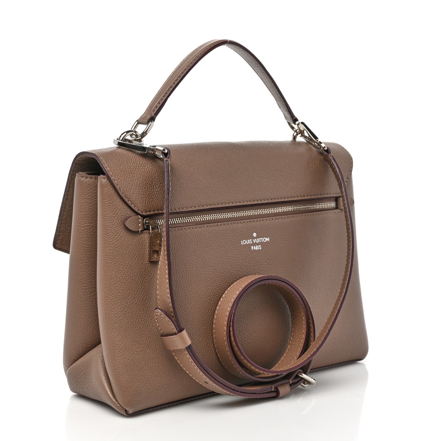 Soft Calfskin My Lockme Top Handle Taupe Glace