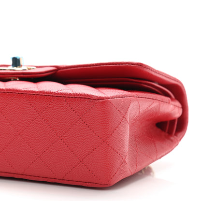 Chanel Caviar Quilted Small Double Flap Red 9 of 10