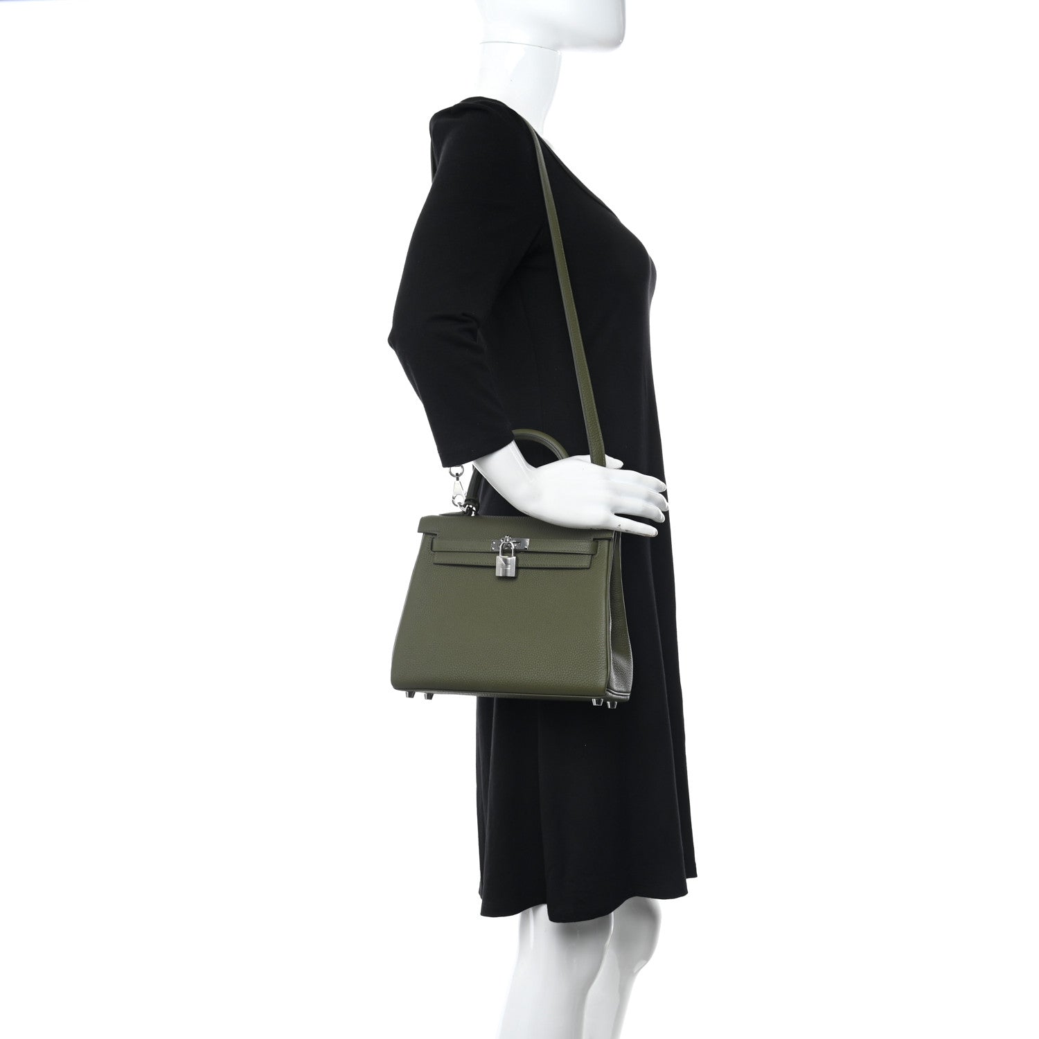 Hermes Togo Kelly Retourne 25 Vert Veronesse 2 of 12