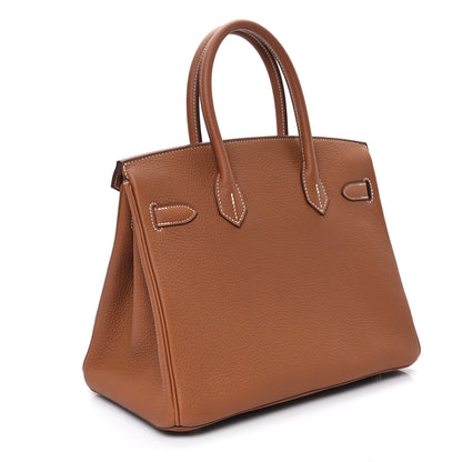 Hermes Togo Birkin 30 Gold 3 of 10