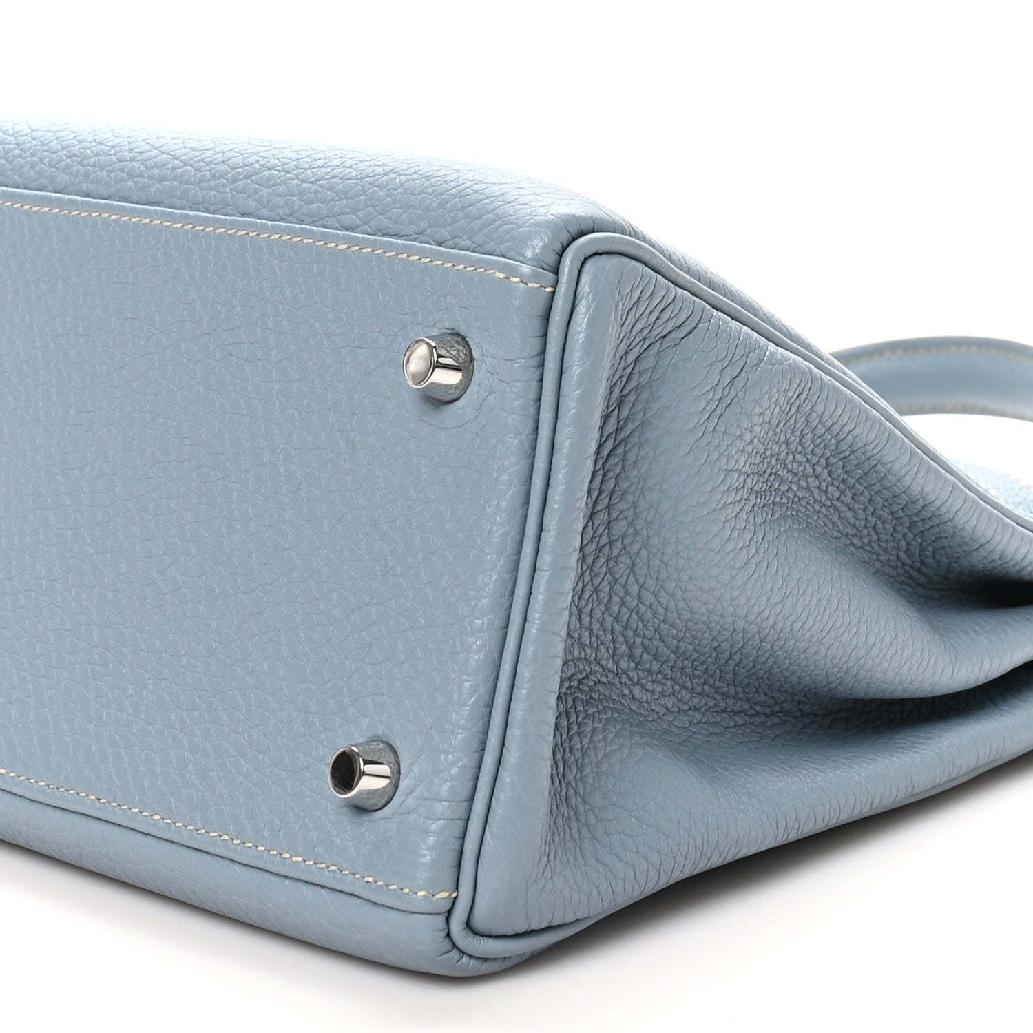 Hermes Togo Kelly Retourne 28 Bleu Lin 10 of 10