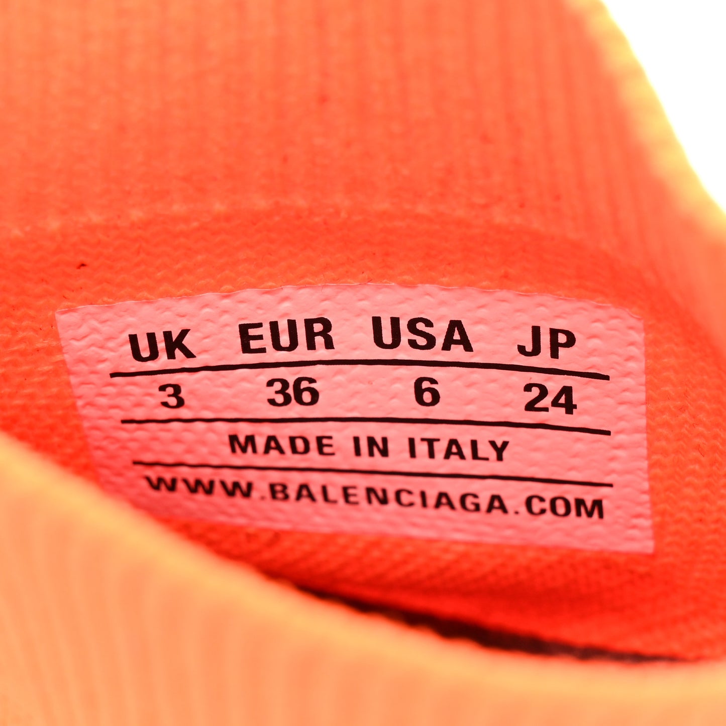 Technical 3D Recycled Knit Womens Speed 2.0 Sneakers Monocolor 36 Orange Fluo