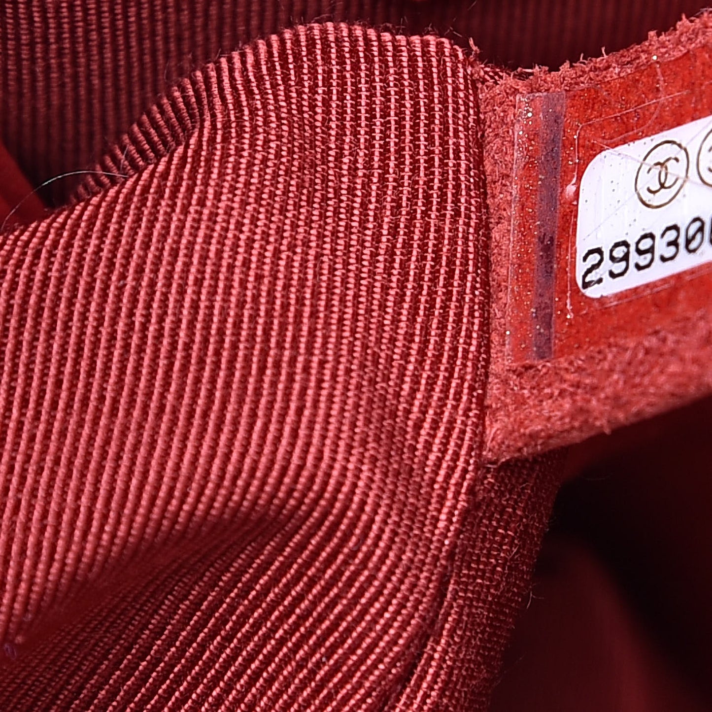 Lambskin Quilted Chain Drawstring Bag Red