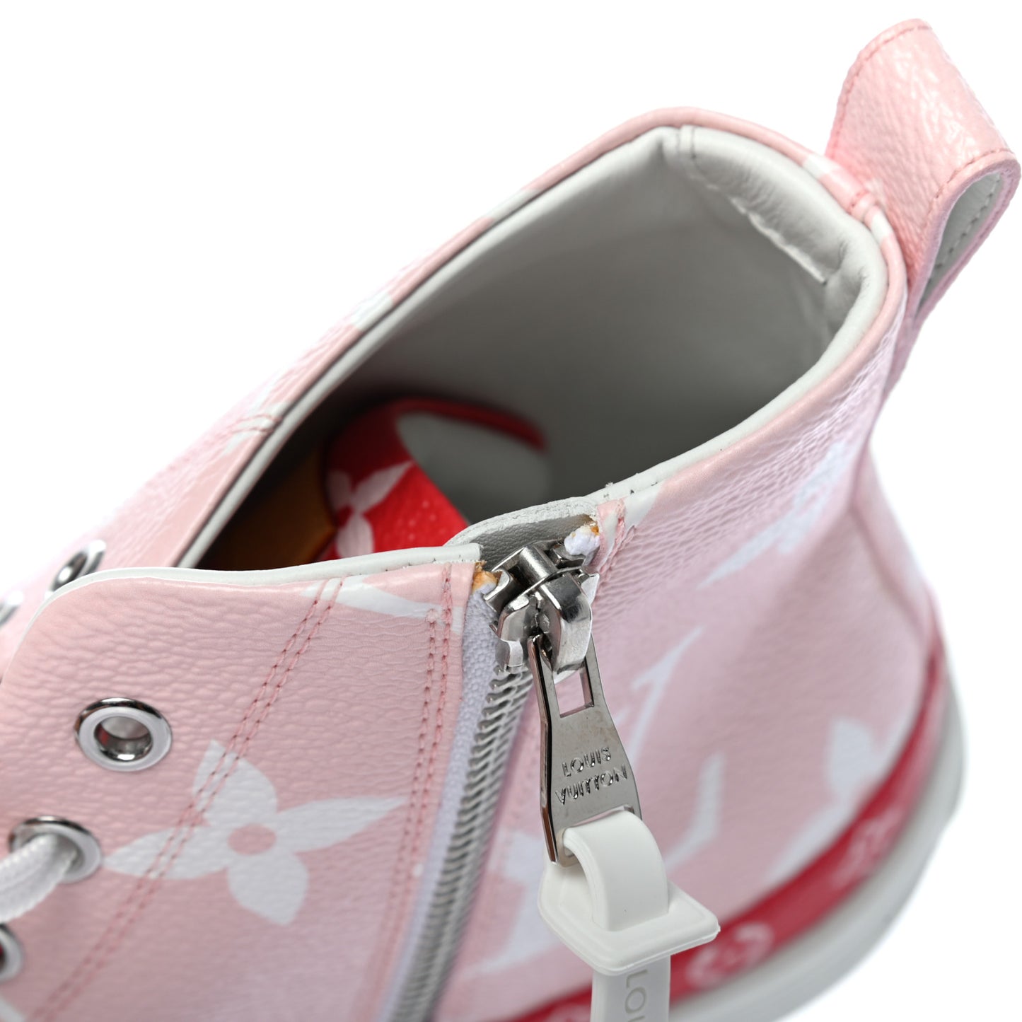 Monogram Giant Stellar Sneaker Boots 38.5 Rose Rouge