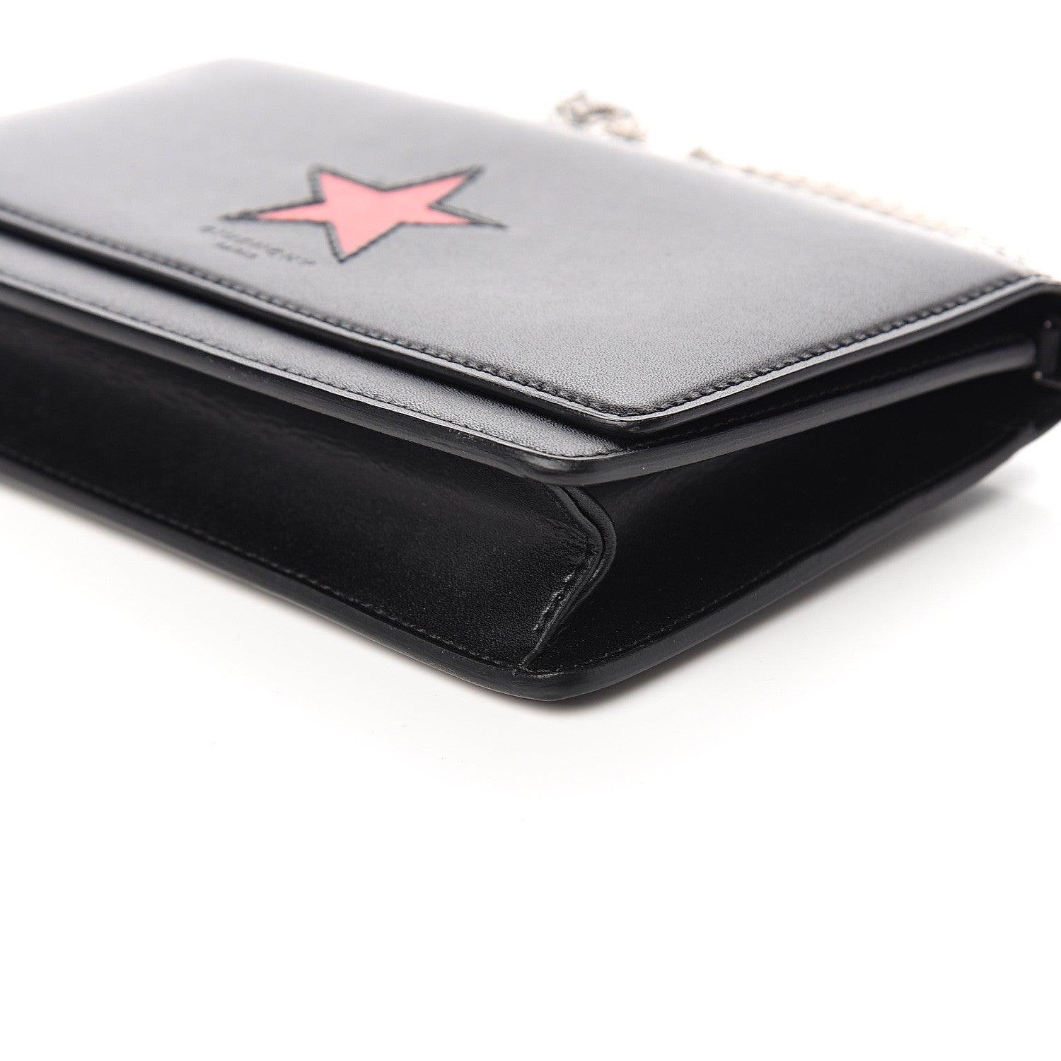 Givenchy Calfskin Star Pandora Chain Wallet Black 9 of 10