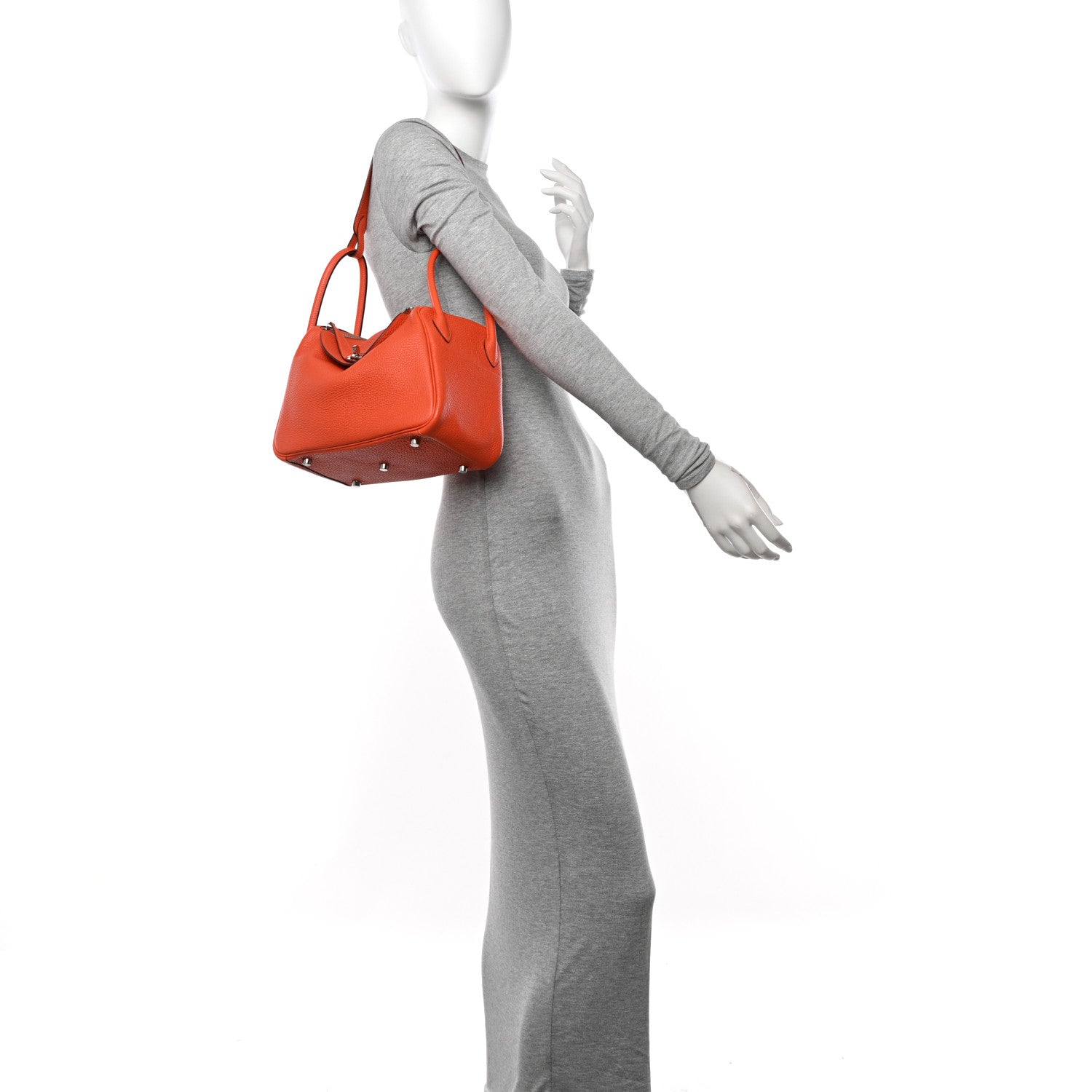 Hermes Taurillon Clemence Lindy 26 Feu 2 of 10