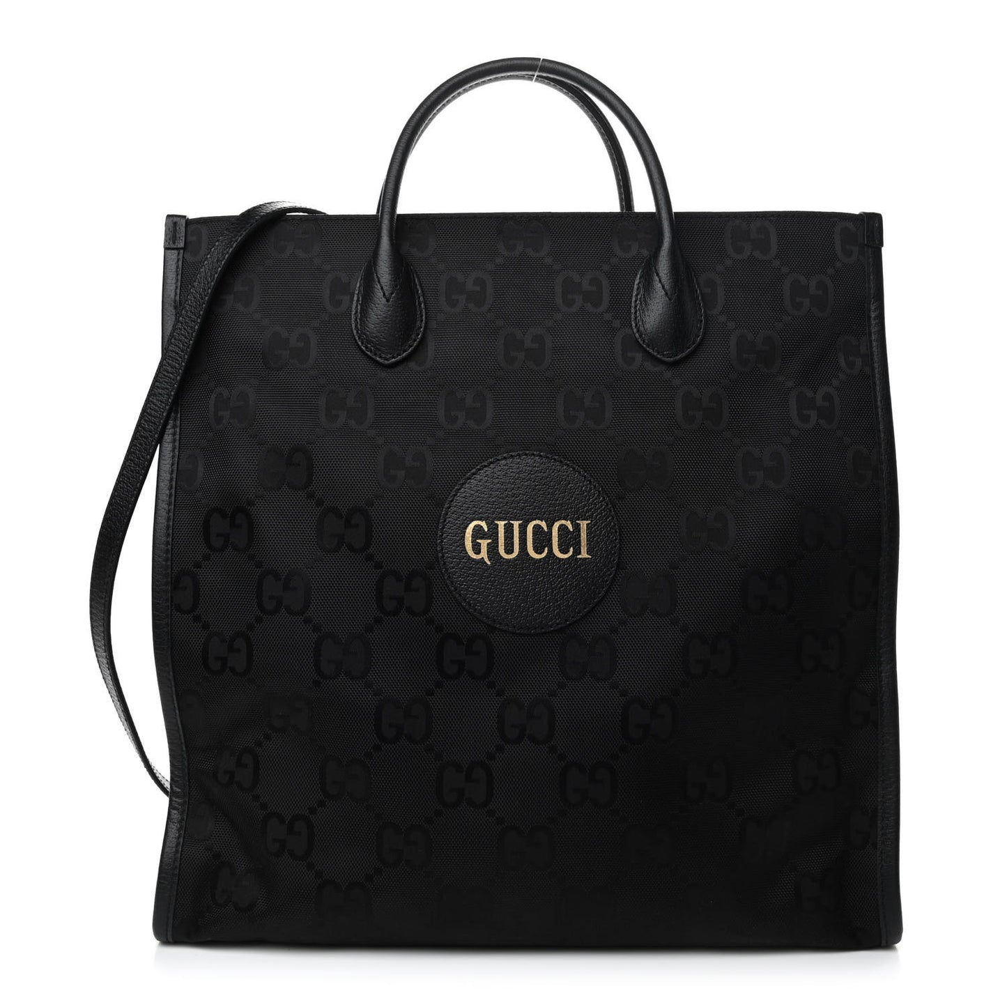Econyl Nylon Monogram Off The Grid Long Tote Bag Black
