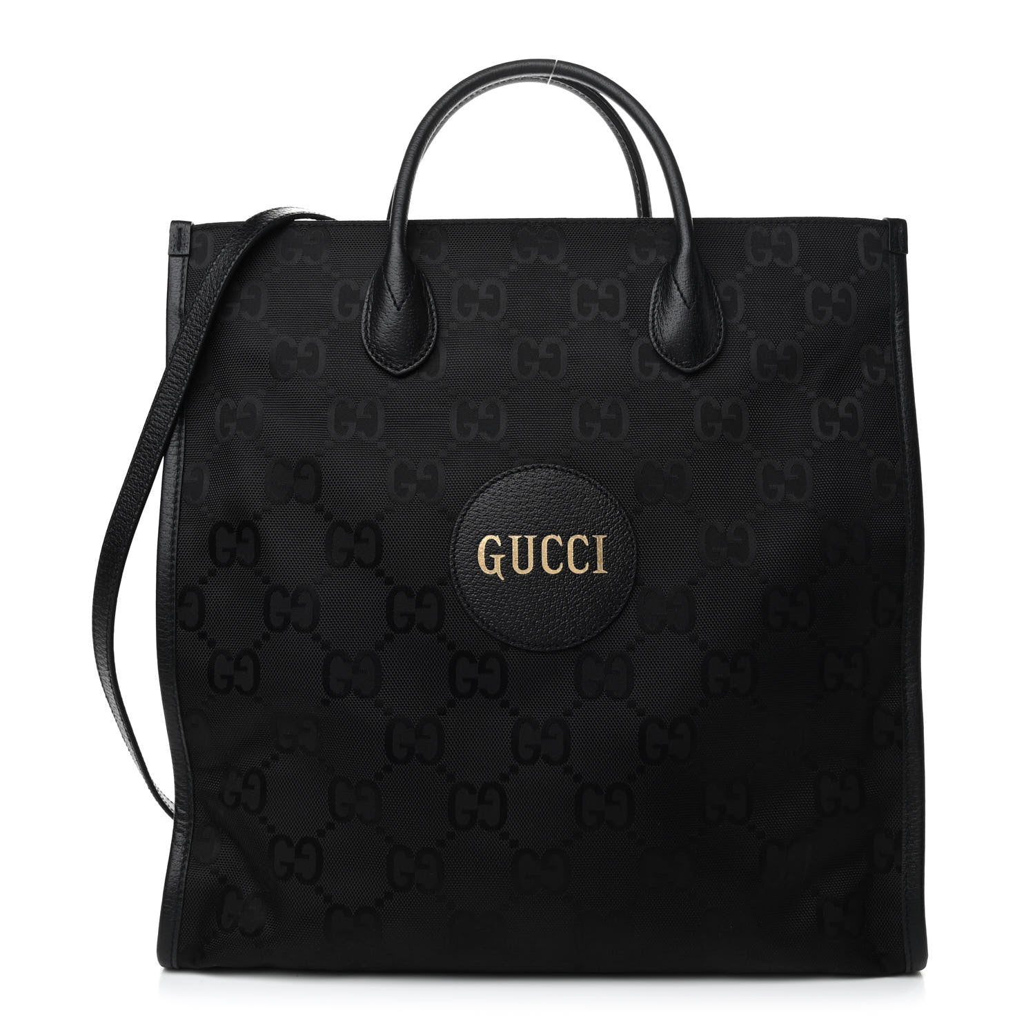 Gucci Econyl Nylon Monogram Off The Grid Long Tote Bag Black 1 of 10