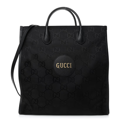 Gucci Econyl Nylon Monogram Off The Grid Long Tote Bag Black 1 of 10