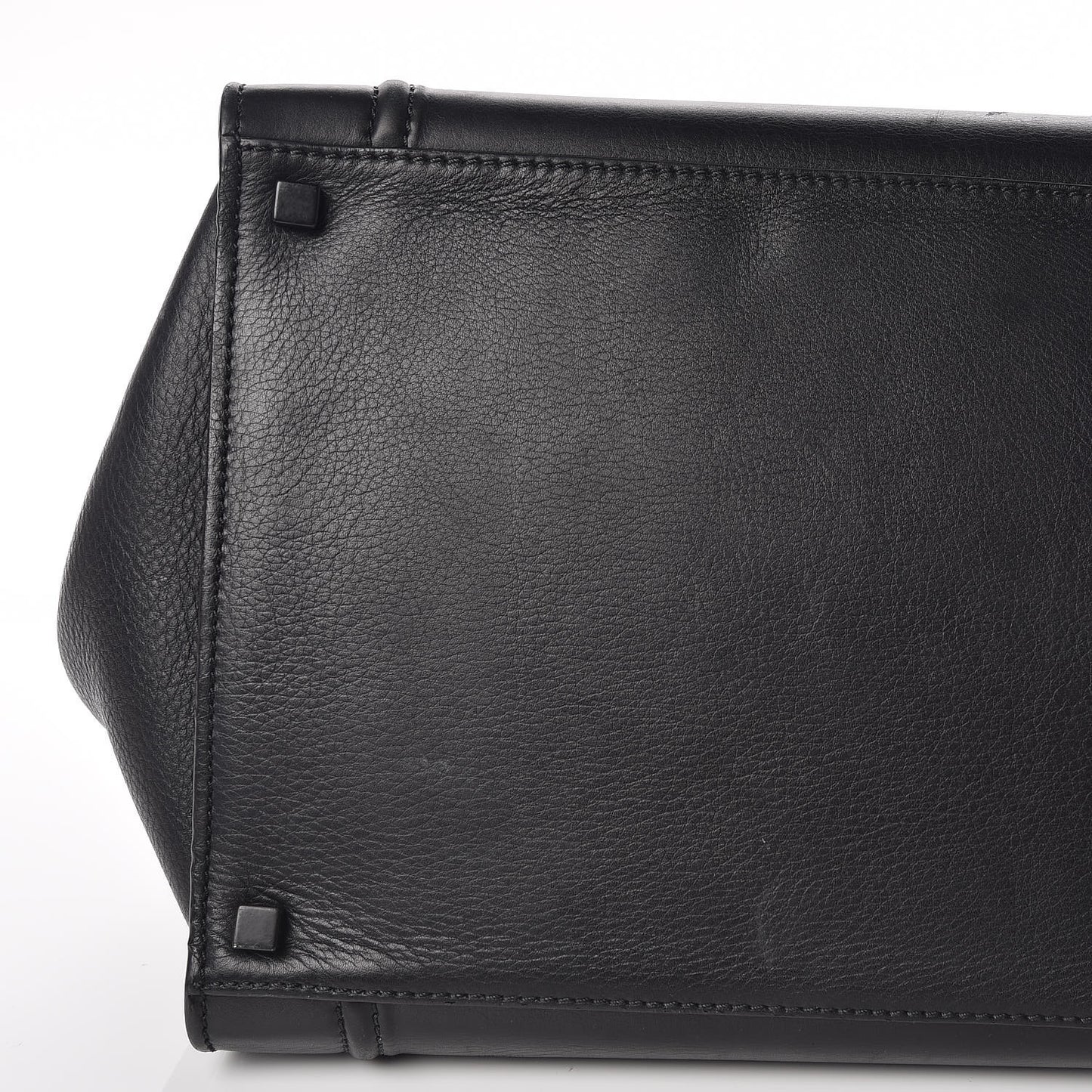 Grained Calfskin Medium Phantom Luggage Black