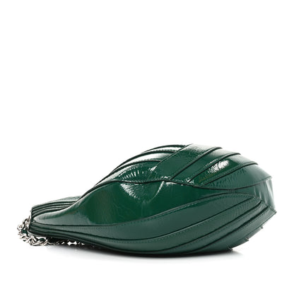 Chanel Crumpled Patent Droplet Hobo Green 4 of 10