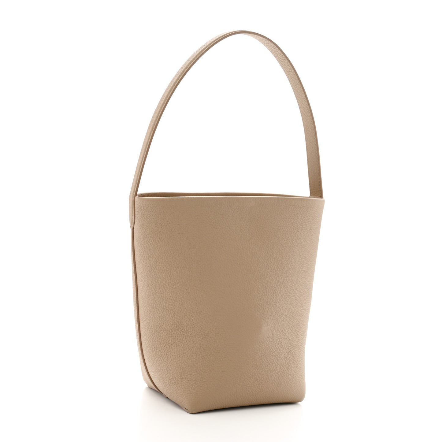 Grained Calfskin Small N/S Park Tote Dark Taupe