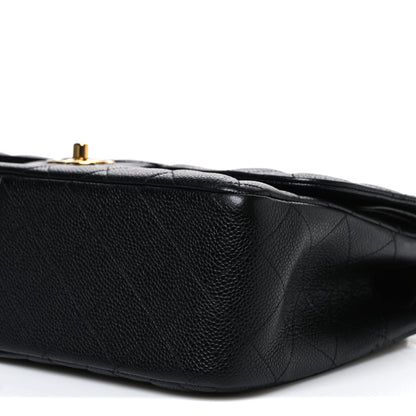 Chanel Caviar Quilted Jumbo Double Flap Black 10 of 11