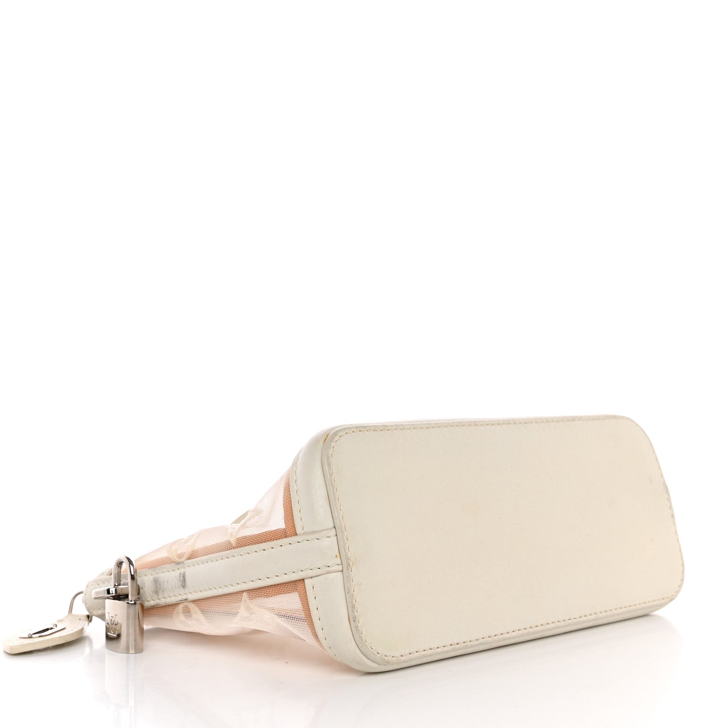Louis Vuitton Monogram Transparence Transparent Lockit Clutch White 4 of 12