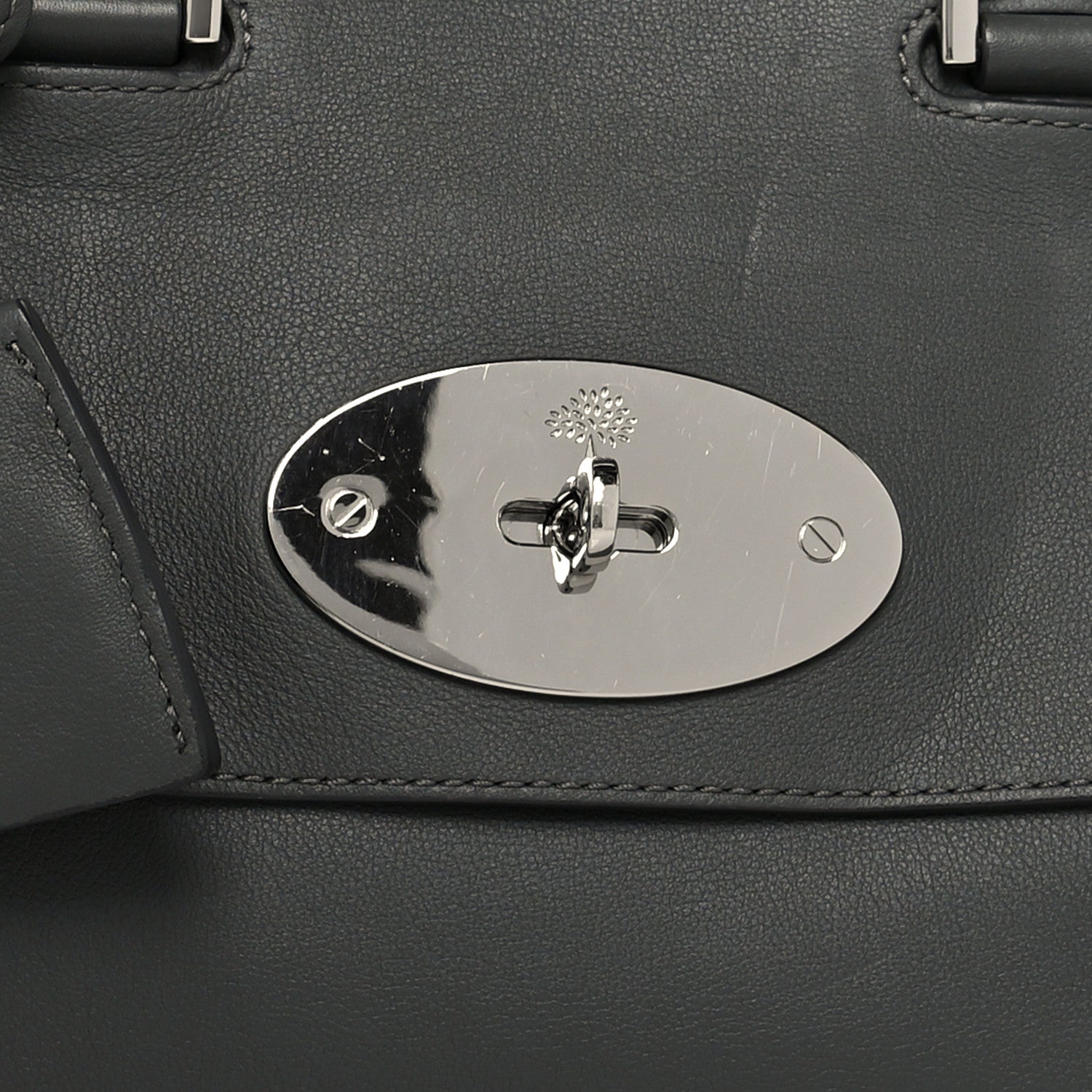 Mulberry Glossy Goatskin Medium Del Rey Satchel Black 7 of 10
