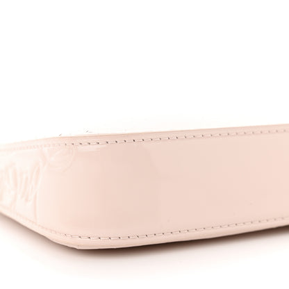 Christian Louboutin Patent Calfskin Snake Effect Loubila Chain Clutch Light Pink 8 of 12