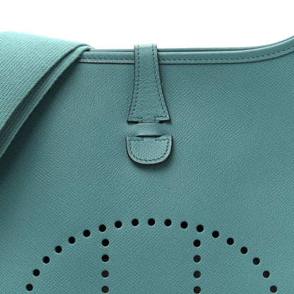 Hermes Epsom Evelyne III PM Bleu Paon 8 of 10