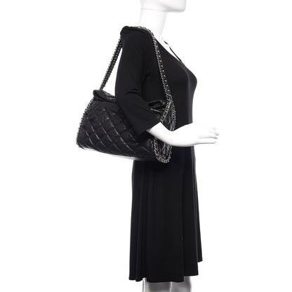 Chanel Washed Lambskin Chain Around Hobo Black 2 of 10