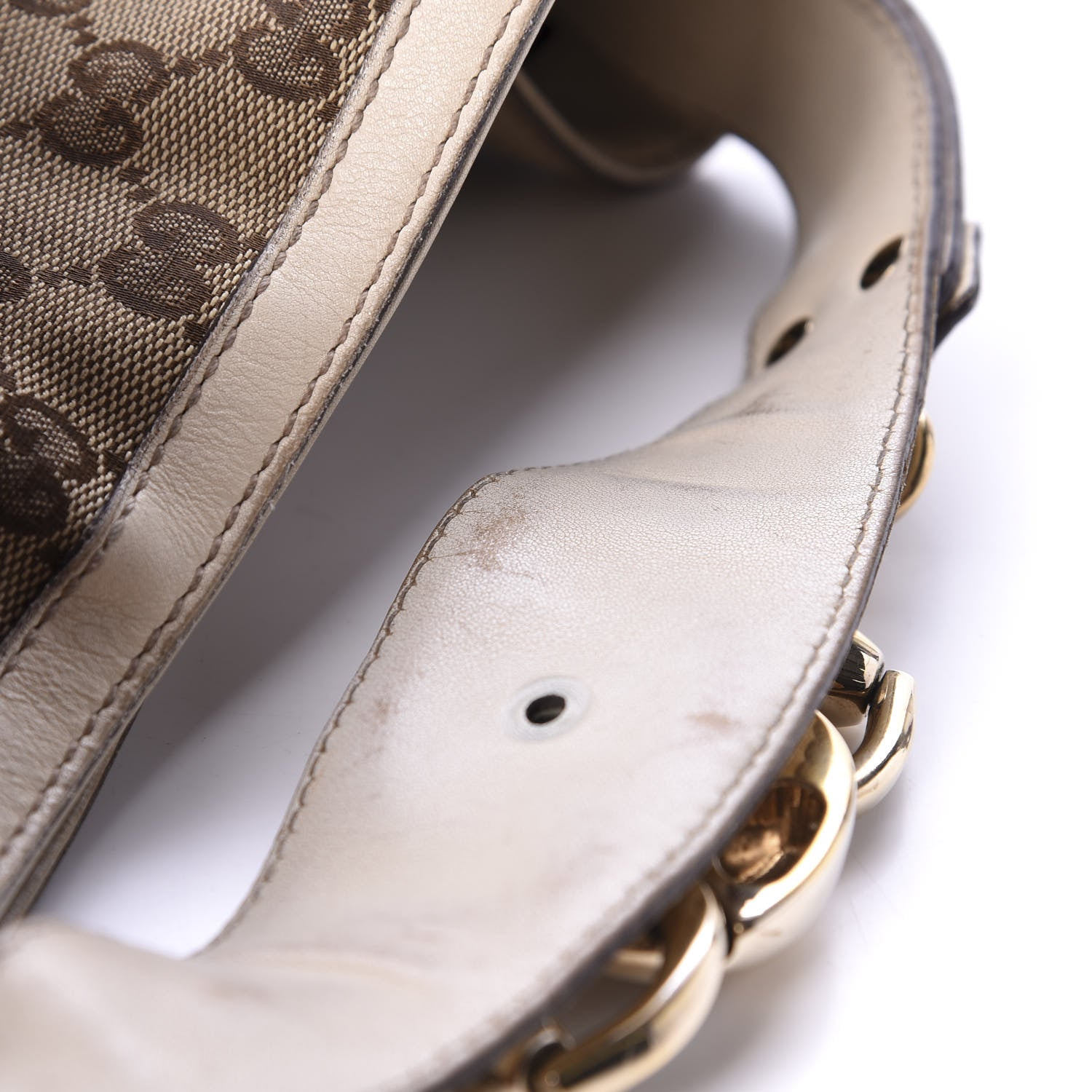 Gucci Monogram Large Wave Hobo Off White 13 of 18