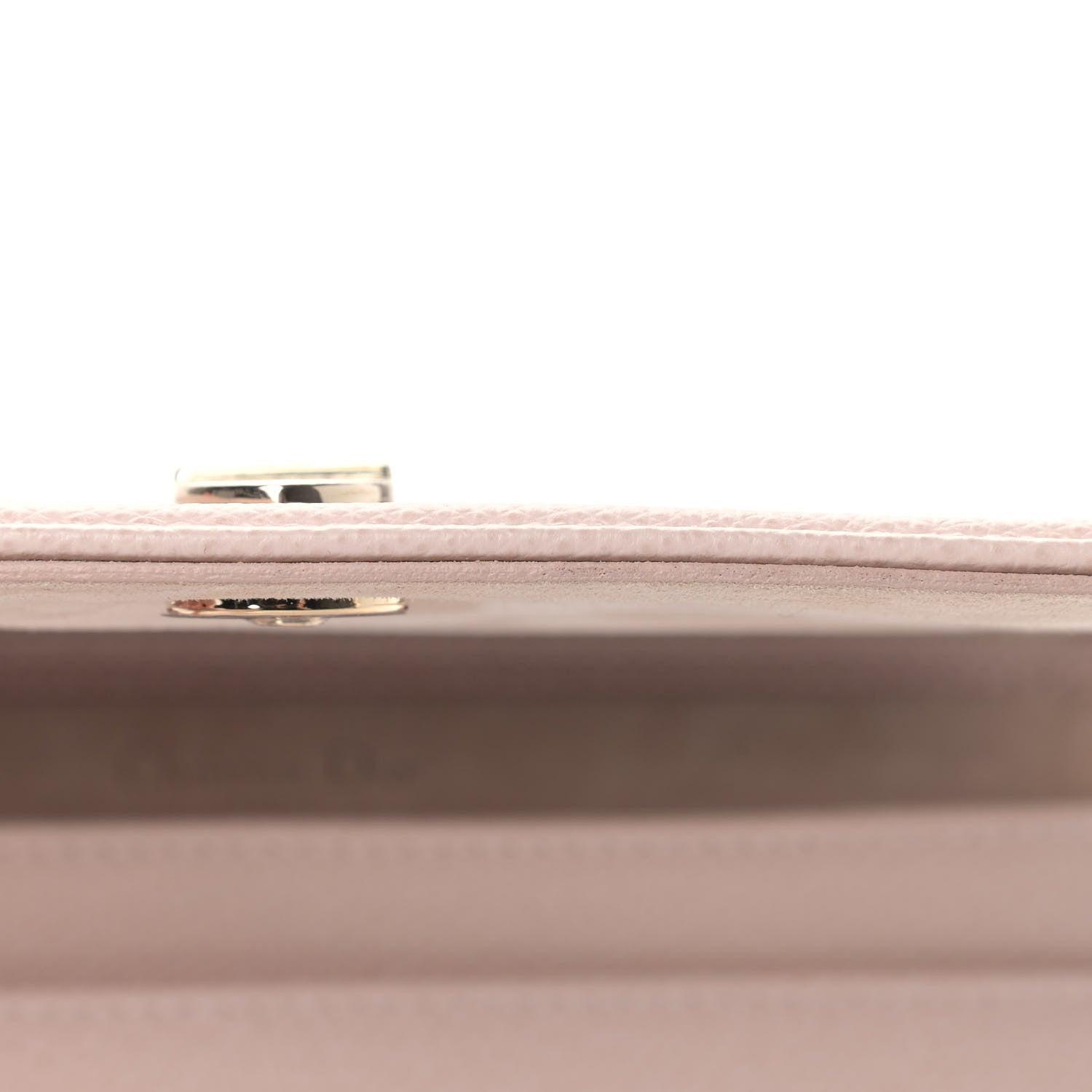 Christian Dior Grained Calfskin Diorama Wallet on Chain Pouch Rose Poudre 10 of 11