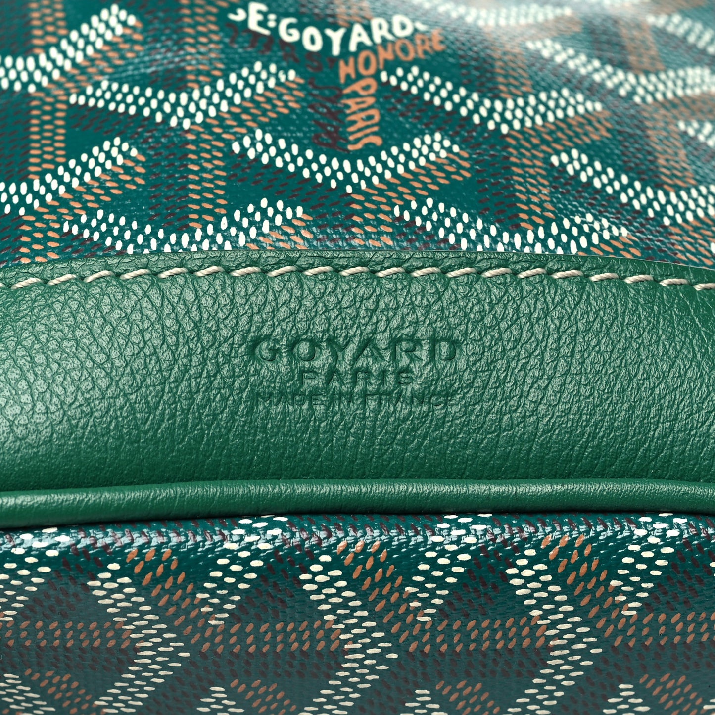 Goyardine Petit Flot Bucket Bag PM Green